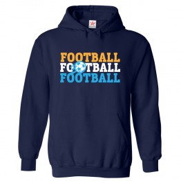 Funny I was Too cute to be a CheerLeader so I Play FootBall Funny Print Hoodie